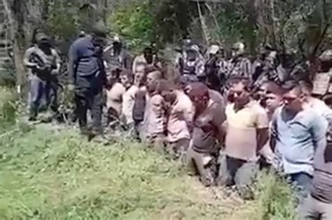 decapitated with chainsaw|Disturbing video shows Mexican cartel lining up rivals for mass .